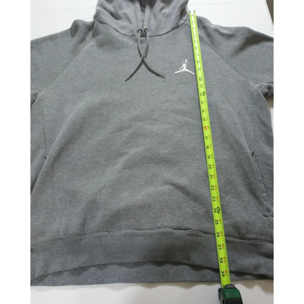 Air Jordan Gray Pullover Hoodie XL Men's Jumpman Fleece Athletic Sweatshirt